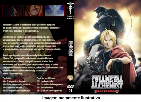 Dvds Full Metal Alchemist Brotherhood Série Completa Dublada
